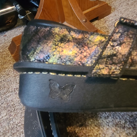 Alegria Black Iridescent Flats - Picture 5 of 12